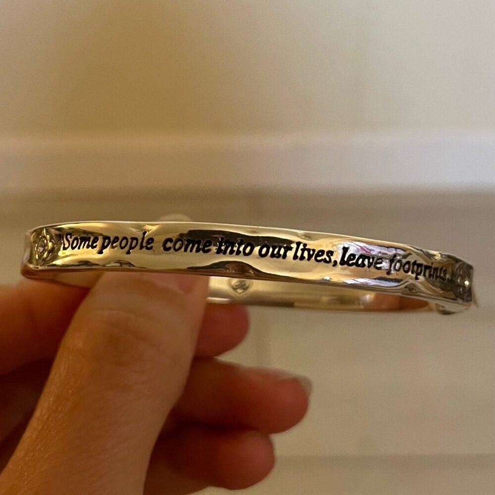 Brighton Footprints Hinged Bangle
